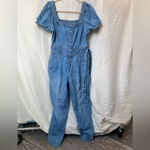 Denim Anthropologie jumpsuit